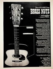 1978 Alvarez Yairi Guitars Brass Nuts & Saddles - Vintage Advertisement picture