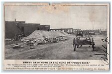 1907 Polks Best Tomato Soup Factory Construction Mound City IL Antique Postcard picture