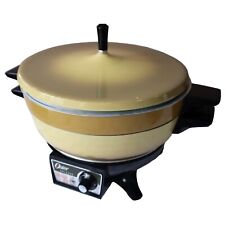 VTG Oster Galaxie Super Pan Electric Cooker Pot Buffet Fondue Harvest Gold picture