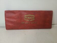 texaco road atlas 1974 red burgundy protector plastic great condition  picture