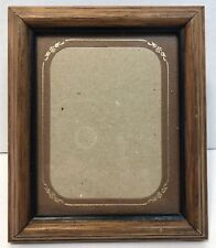 4x5 Vintage Small Solid Wood Wooden Brown Picture Frame picture
