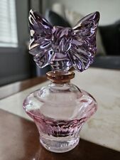 Vintage Royal Limited Perfume Bottle, Purple Bow Pink Glass, Vanity picture