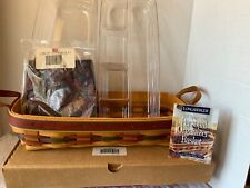 Longaberger 1997 Father Day Personal Organizer Basket, 2 Protectors, Liner, &Lid picture
