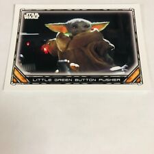2021 Topps Star Wars The Mandalorian S1&2 UK Base #32 Little Green Button Pusher picture