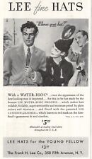 Lee Fine Hats For The Young Fellow 358 Fifth Avenue NY 1936 Vintage Print Ad picture