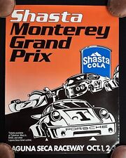 1976 Shasta Cola Monterey Grand Prix IMSA Poster PORSCHE 911 Laguna Seca picture