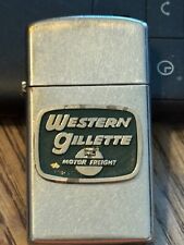 1960s Zippo Lighter Western Gillette Motor Freight picture