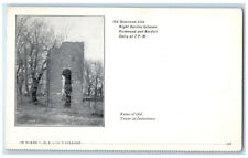 c1900's Old Dominion Line Steamer Ruins of Old Tower at Jamestown VA Postcard picture