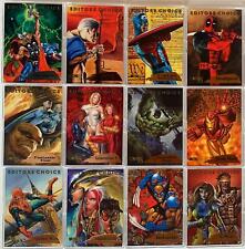 Marvel Creators Coll. Editor's Choice Chase Card Set 12 Cards Fleer Skybox 1998 picture