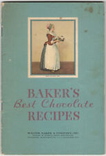 1932 Baker’s Best Chocolate Recipes Color Advertising Booklet Cookbook Catalog picture