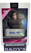 Kylo Ren / Adam Driver - 2023 Topps Chrome Black #A-AD   - Red Auto /5 picture