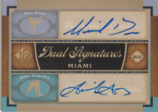 Mike Dunn & Gaby Sanchez 2012 UD SP Miami dual autograph auto card MIA10 picture