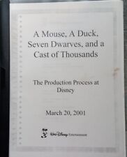 A Mouse, A Duck, Seven Dwarves, and a Cast of Thousands #Disney conference  2001 picture