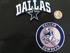 (2) DALLAS COWBOYS VINTAGE NFL EMBROIDERED iron on patch lot 4