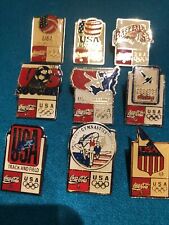 Lot Of Team USA Coca Cola Olympic Pins picture