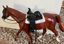 breyer classic sizecustom western  saddle set.for model horse, peter stone ,tack picture