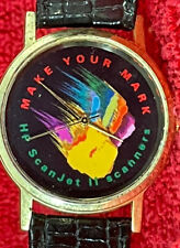 Hewlett Packard HP Make Your Mark Scanjet Watch Rare New Battery Rainbow Hand picture