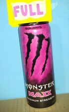 RARE Monster Energy Drink MAXX SOLARIS ONE (1X) FULL SEALED UNOPENED 12oz Can picture