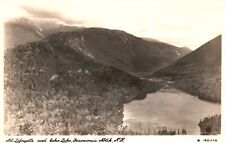Vintage Postcard Real Photo Mount Lafayette Echo Lake Franconia Notch NH RPPC picture