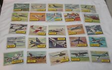 1957 TOPPS WINGS CARDS PARTIAL SET LOT of 43 Planes of the World Bombers picture