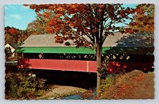  The Creamery Covered Bridge BRATTLEBORO Vermont Vintage Postcard A68 picture