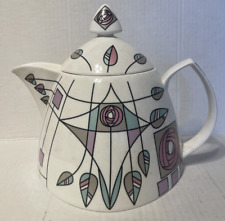 Great Shakes Mackintosh Romania Abstract Flowers & Leaves Teapot Fine Bone China picture