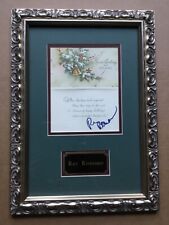 Very Rare Ray Romano In-Person Signed Christmas Card with Custom Framing  picture