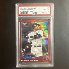 2013 Topps Chrome Robinson Cano Red Refractor PSA 10 20/25 picture
