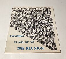 Lycoming College Williamsport PA Pennsylvania 1969 to 1989 20th Reunion Booklet picture