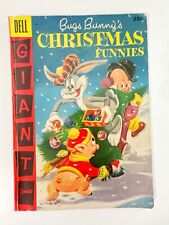 Bugs Bunny's Christmas Funnies #7 | 1st app Speedy Gonzales | Dell Giant 1956 picture