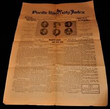 Vintage School Newspaper, PACIFIC UNIVERSITY INDEX, Pacific Grove, OR, May 1924 picture