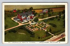 York PA-Pennsylvania, Aerial View Dr Crandall's Health School, Vintage Postcard picture