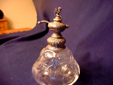 Superb Continental Cut Glass & Silver Spray Perfume Bottle picture