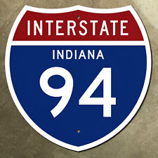 Indiana interstate route 94 highway marker road sign 1957 Munster Michigan 18x18 picture