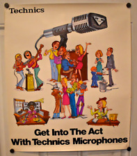 VINTAGE TECHNICS Microphones  ADVERTISING POSTER 20