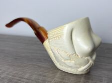 Vintage CAO Meerschaum Pipe Topless Lady Bust, Very Clean picture