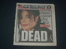 2009 JUNE 26 NEW YORK POST NEWSPAPER - MICHAEL JACKSON DEAD- 1958-2009 - NP 1741 picture