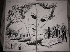 Halloween DDP Michael Myers first Death Of laurie Strode OA Art Comic Carpenter picture