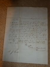 Original 1838 Signed Letter for Payment Buffalo New York picture