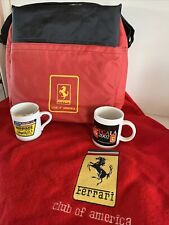 Ultimate Vintage Ferrari Club Picnic Set Up- Cooler Blanket Collectible Cups picture