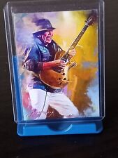 F25 Carlos Santana #2 - ACEO Art Card Signed by Artist 50/50 picture