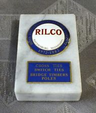 Vintage 1972-1982 RILCO Quartz ROSS INTERNATIONAL LUMBER COMLANY Plaque picture