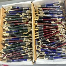 HUGE 300+ Lot Of Misprint Pens Metal And Plastic Non-working For Parts Grips Vtg picture