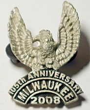 Motorcycle 2008 Milwaukee 105th Anniversary Rally Lapel Pin (092923) picture