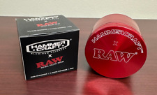 RAW X Hammer Craft Aluminum 4pc RED Grinder 2.5