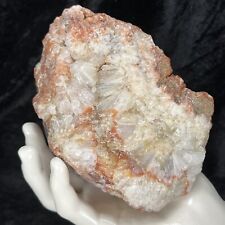 5-1/3” Geode Red Crystal Quartz Cluster Ferruginous 2.8Lb Natural Mineral picture