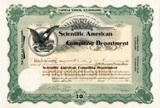 Scientific American Compiling Department - Stock Certificate - General Stocks picture