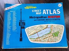 Offical Arrow Street Map Atlas Metropolitan Boston & Eastern Massachusettes 1973 picture