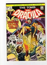 The Tomb of Dracula 14 VF Marvel 1973 Bronze Age Blade picture