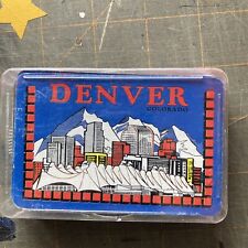 Vintage 1960s' Souvenir DENVER COLORADO Playing Cards Mint Sealed in Plastic B14 picture